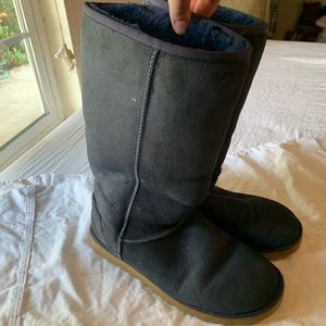 Authentic UGG Navy blue tall boots sz 11